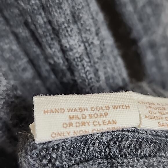 Free People Grey Wool Hoodie Small Sweater - Picture 5 of 6